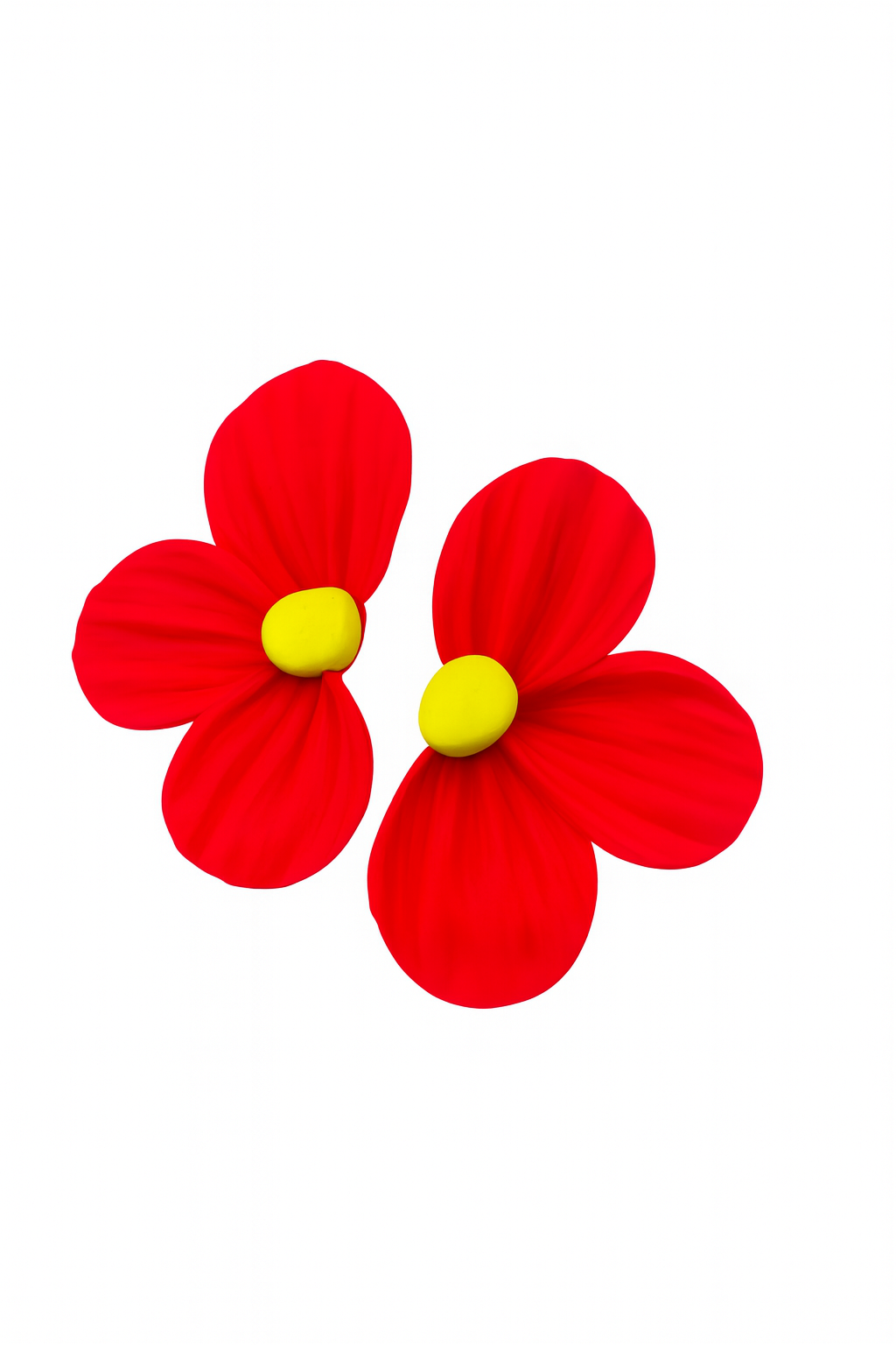 Aros flor fucsia fluor - Deluxe