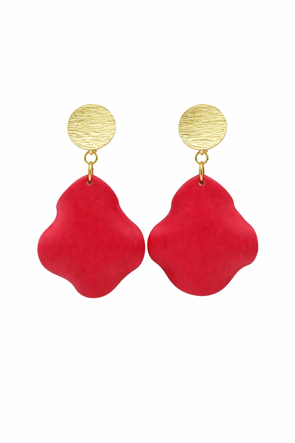 Aros petalo rojo- Deluxe