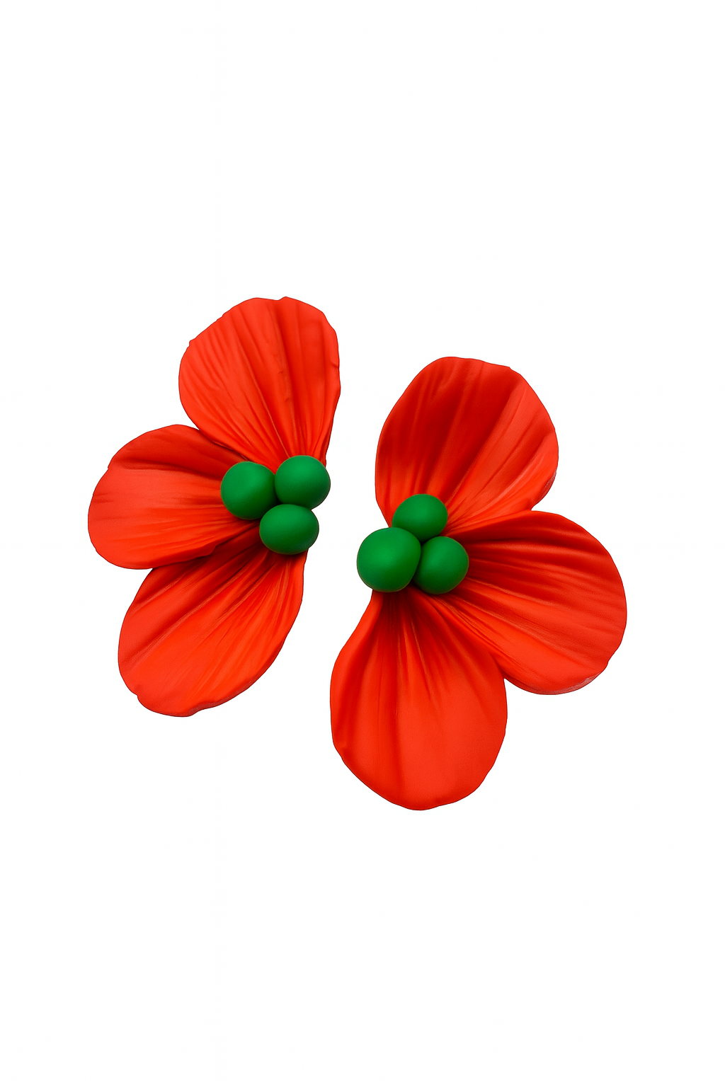 Aros Flores Rojos - Deluxe