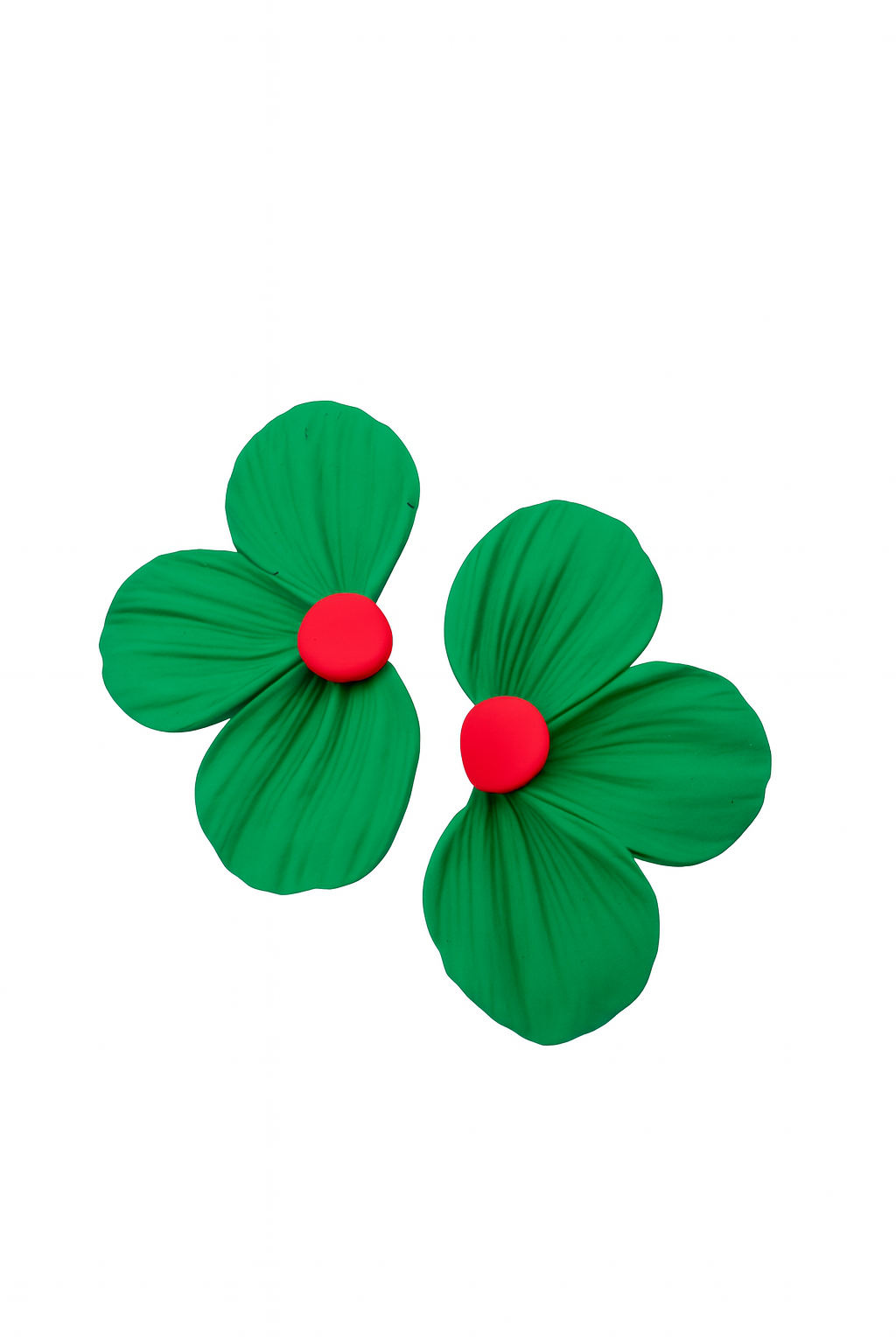 Aros flor verde -Deluxe