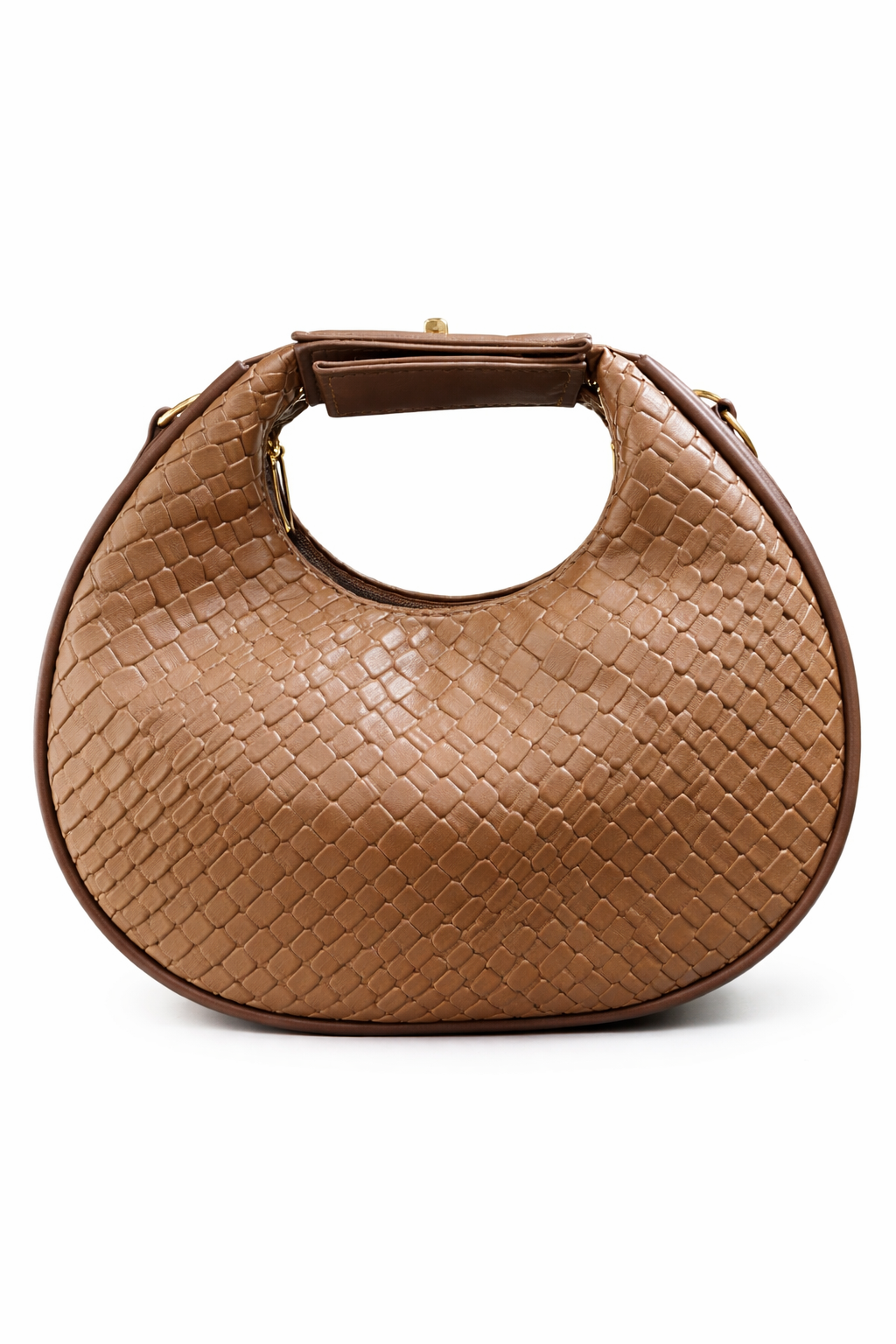 Cartera cuero sintetico cafe