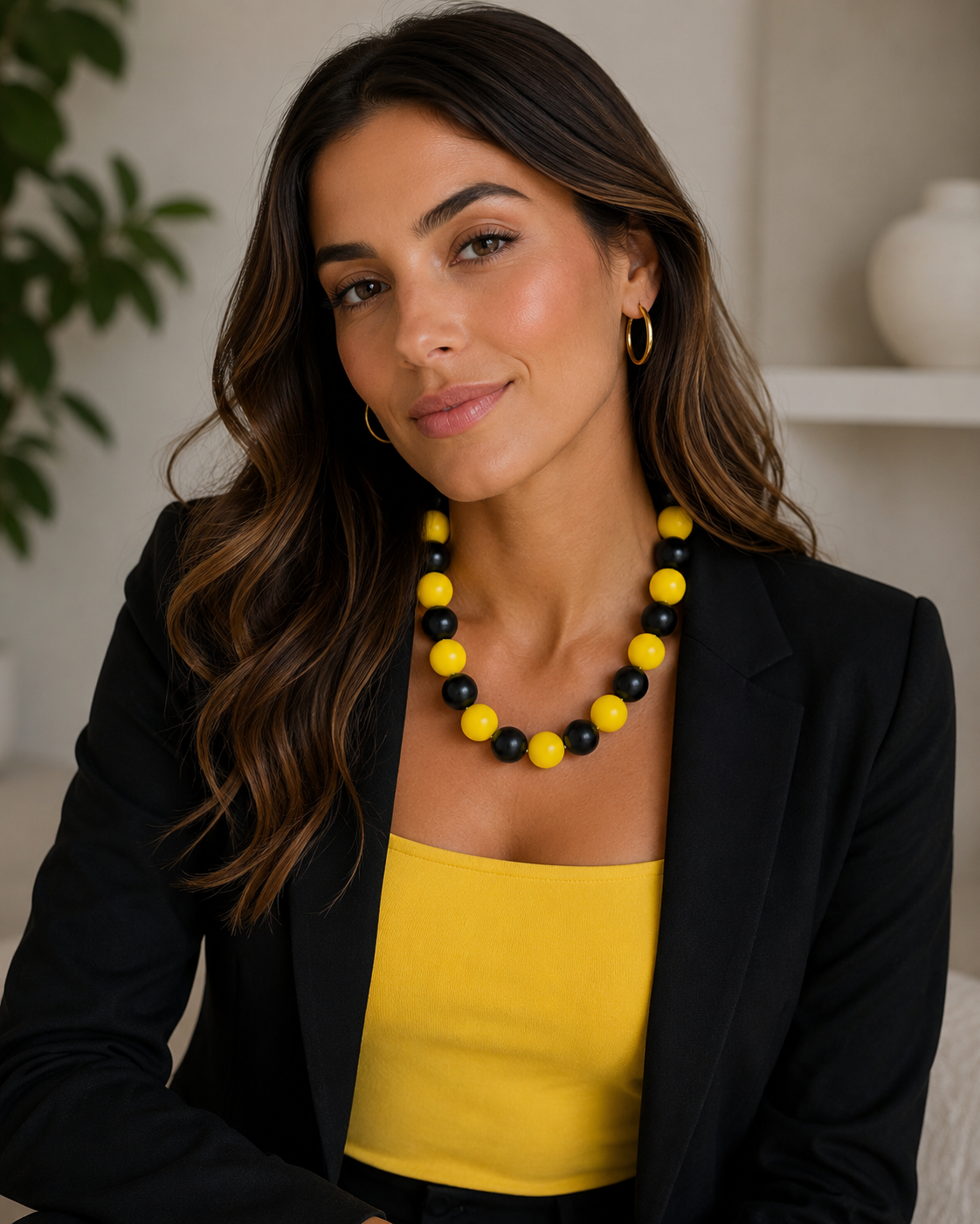 Collar Negro/Amarillo