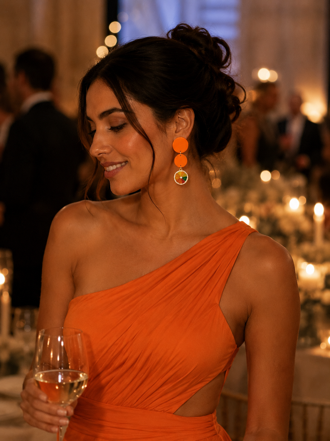 Aros Simona Deluxe Naranjas