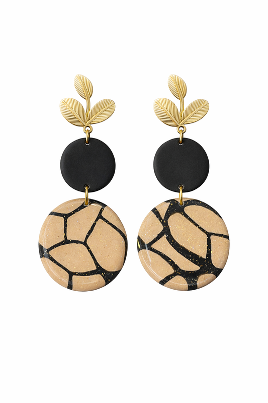 Aros circulos negro y cafe Deluxe