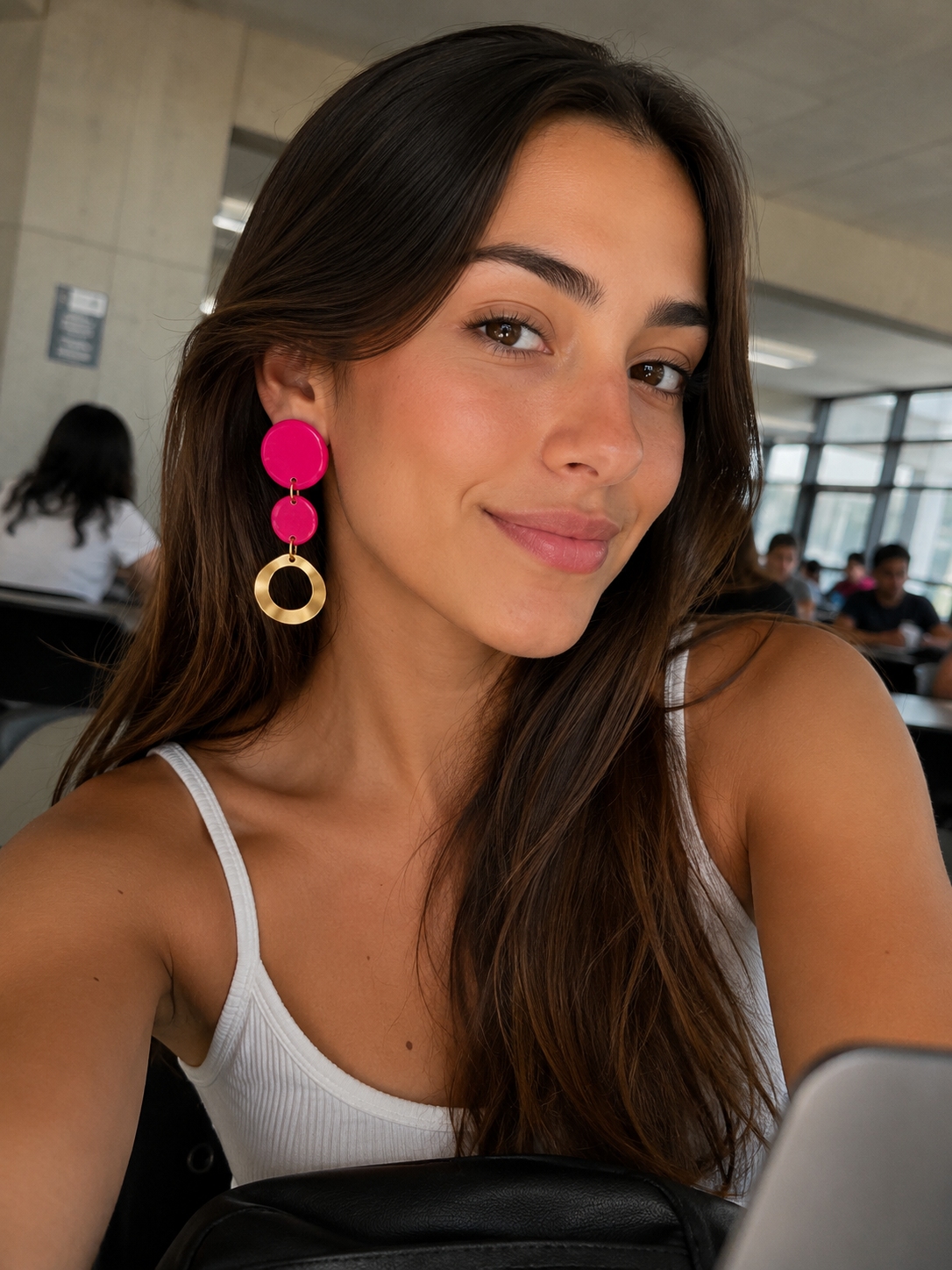 Aros Simona Deluxe Fuccia/Dorado
