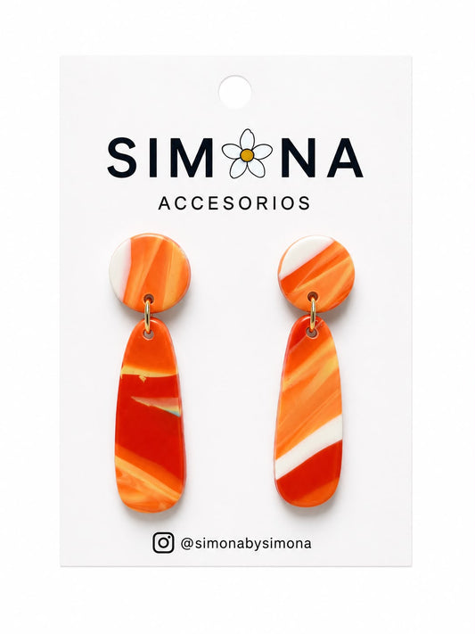 Aros Simona Naranja