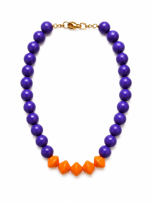 Collar Morado/Naranja