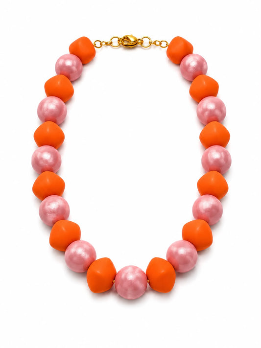 Collar Rosa/Naranja