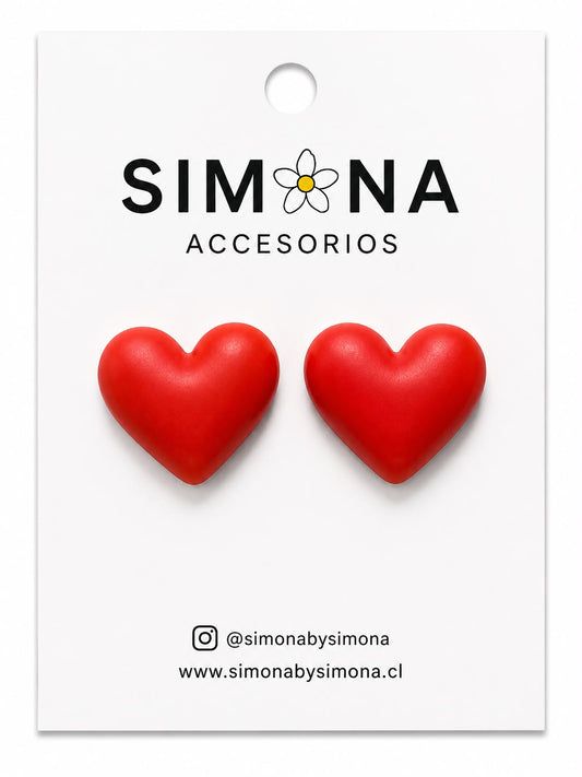 Aros Simona Rojo
