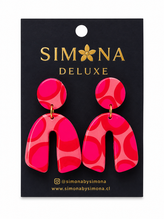 Aros Simona Deluxe Rosado