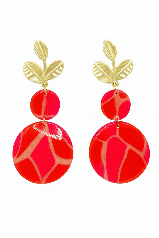 Aros Rojos y rosado -Deluxe