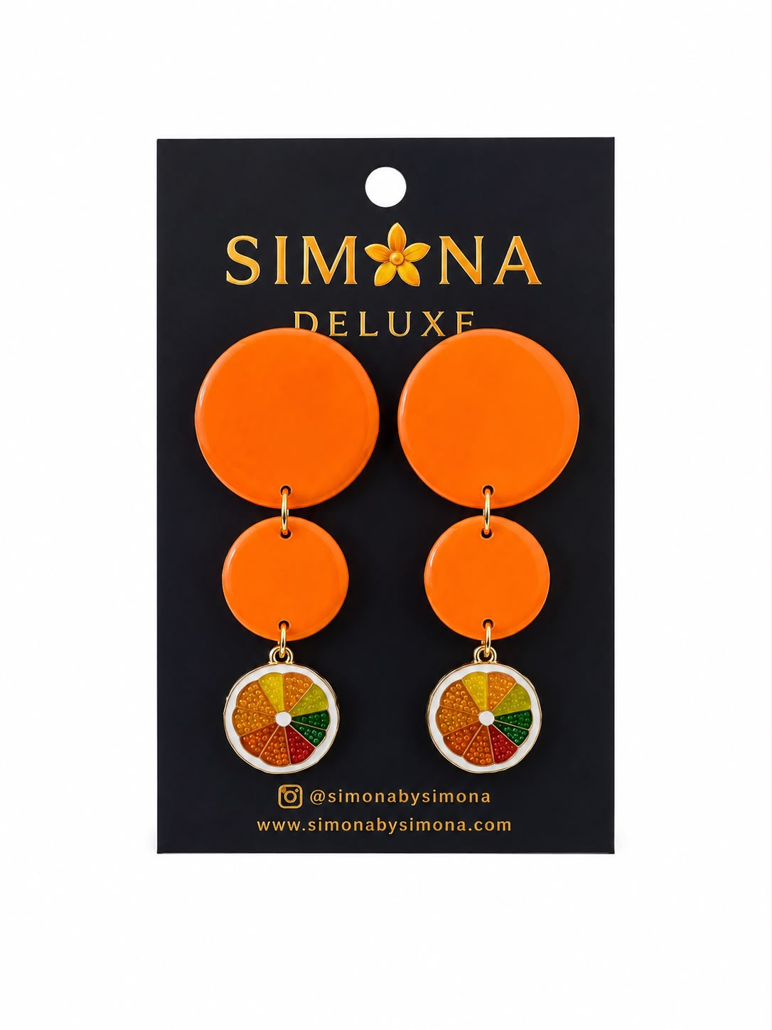 Aros Simona Deluxe Naranjas