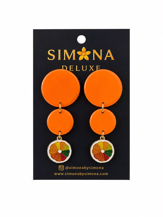 Aros Simona Deluxe Naranjas