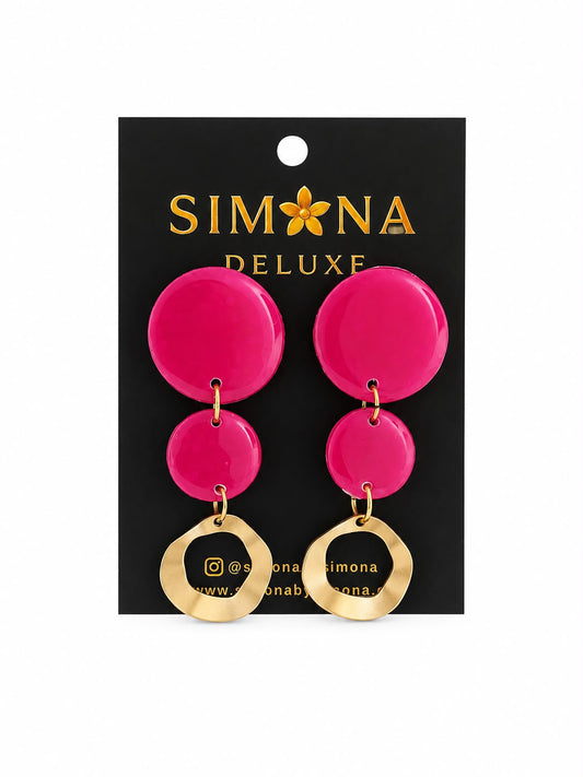 Aros Simona Deluxe Fuccia/Dorado