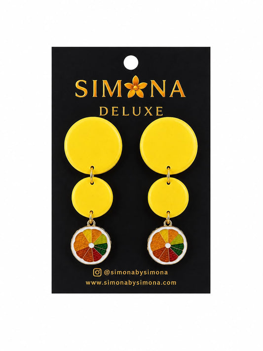 Aros Simona Deluxe Amarillos