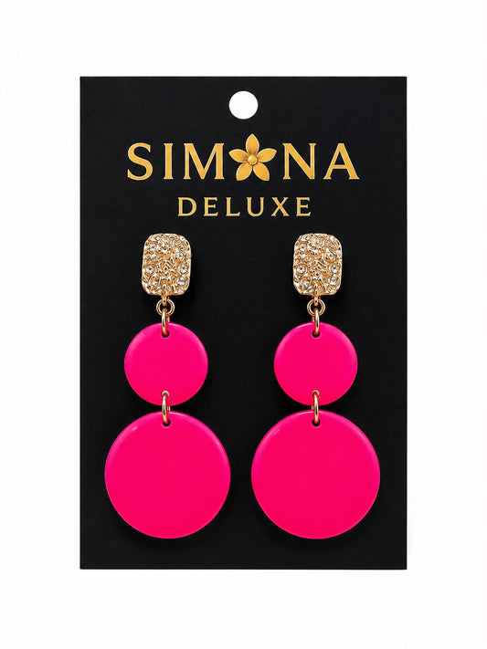 Aros Simona Deluxe Fuccia/Dorado
