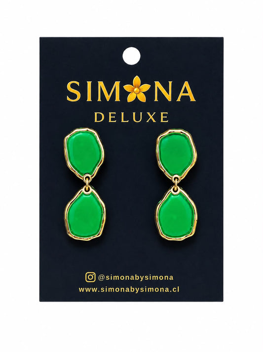 Aros Deluxe Verde/Dorado
