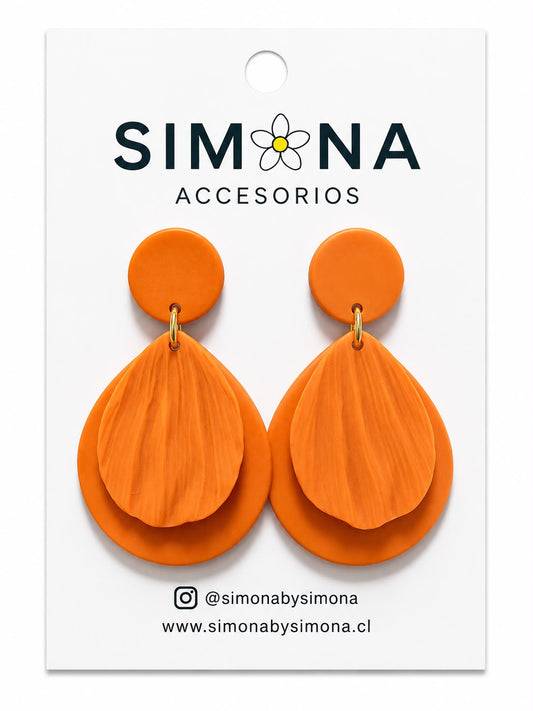 Aros Simona Naranja