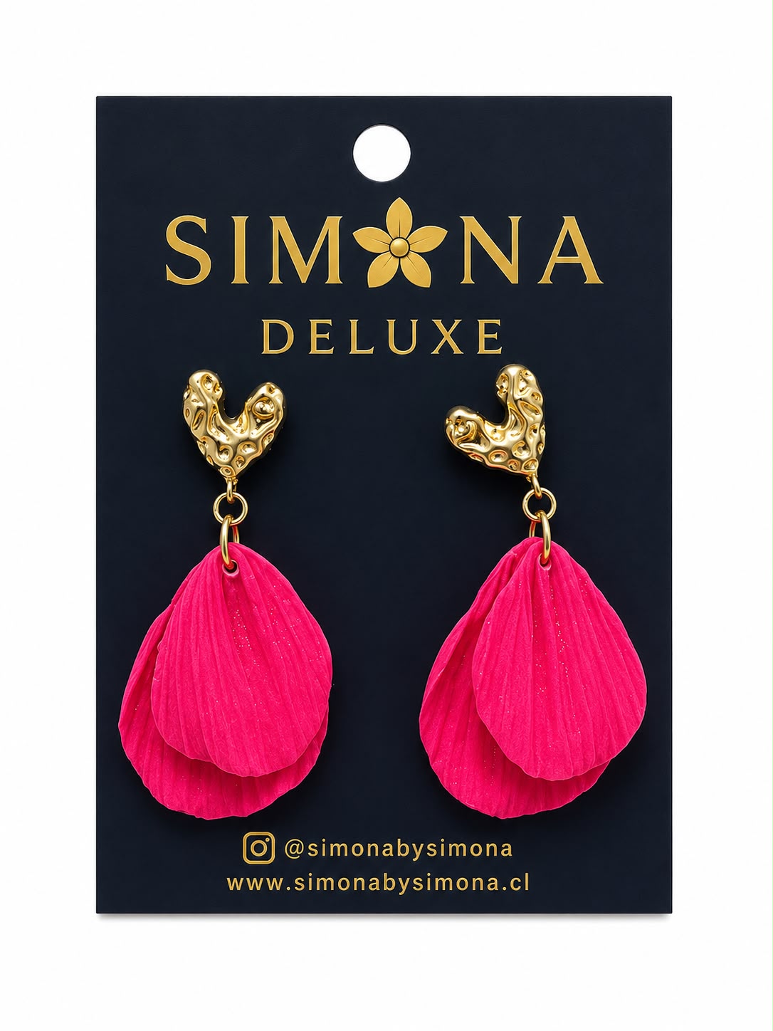 Aros Simona Deluxe Fuccia/Dorado