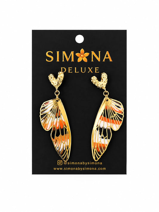 Aros Simona Deluxe+ Blanco/Negro/Naranja/Dorado