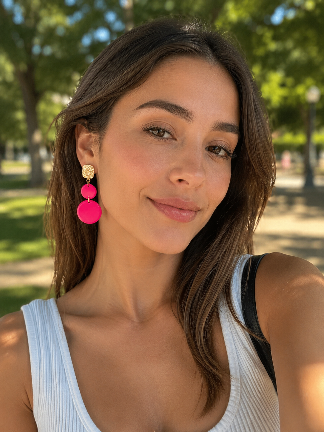 Aros Simona Deluxe Fuccia/Dorado