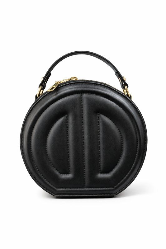 Cartera cuero sintetico negro