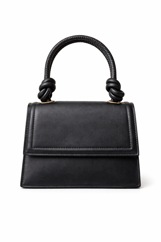 Cartera cuero sintetico negro