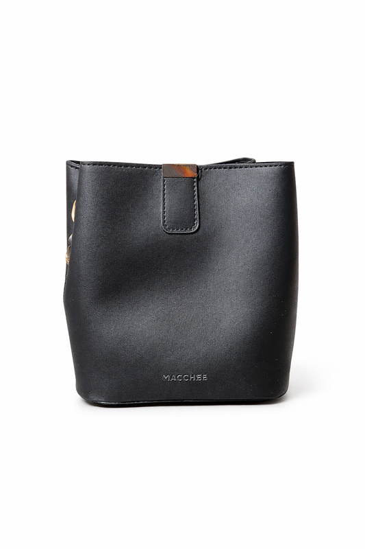 Cartera de cuero sintetico negro